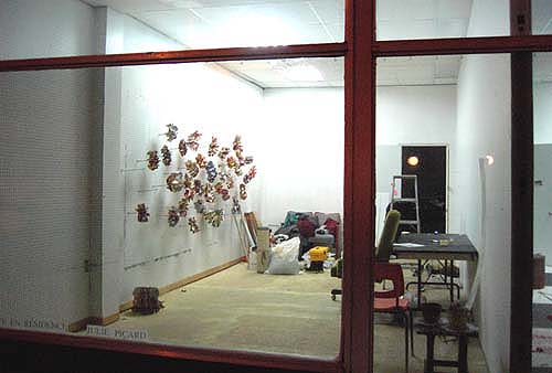 Vue de mon atelier de résidence au Centre Caravansérail, Julie Picard